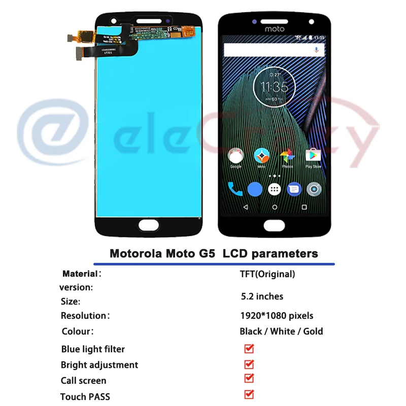 ζ  G5 ÷ LCD ġ ũ Ÿ , 5.2 ġ  LCD ÷, G5 ÷ XT1686 XT1681 XT1683 ÷