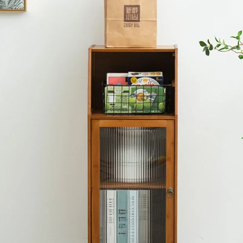 Vintage Glass Kitchen Storage Cabinets Pantry Display Full Cupboard Fixtures Dish Rack Cabinet Armario De Cocina Furniture