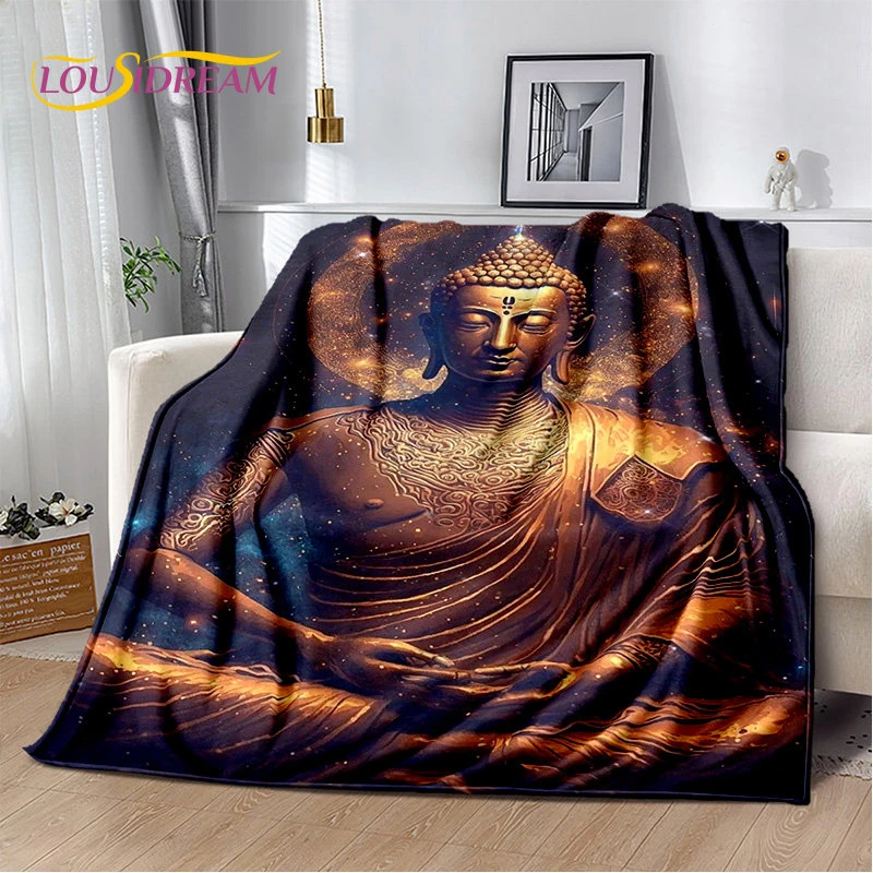 Buddha Sakyamuni Buddhism Faith Religion Soft Plush Blanket,Flannel