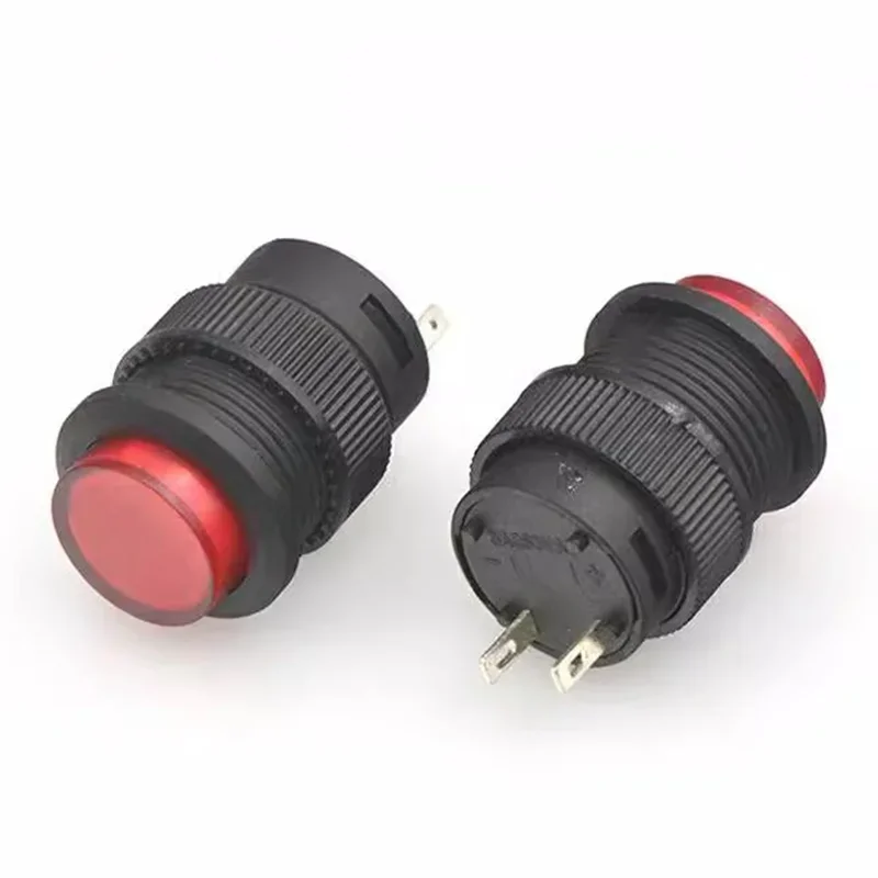 LED 푸시 단추 스위치 조그 리셋 자동 잠금 스위치 라운드, 조명 포함, 4 핀, 2 핀, 16mm, 3V R16-503AD R16-503BD, 5 개, 20 개, 100 개