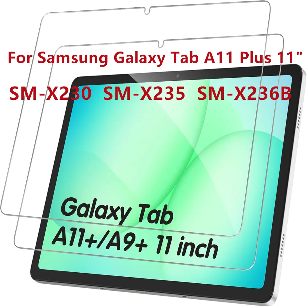 Premium Tempered Glass Screen Protector - 2 Pack, Anti-Scratch Tablet Protective Film