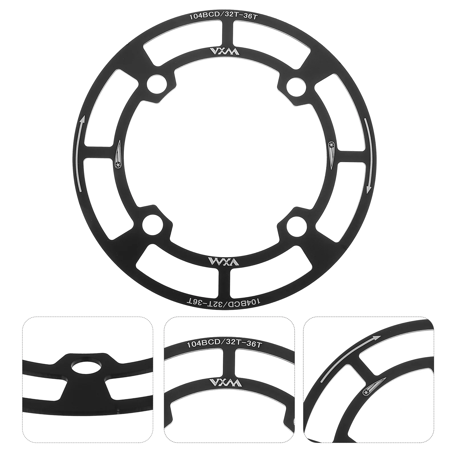 

Bike Chain Guard Replacement Bicycle Chainring Cover Aluminum Alloy Crankset Shield