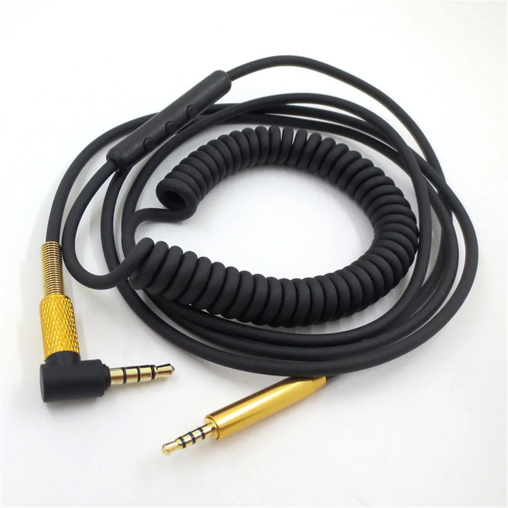 

2.5mm to 3.5mm Spring Audio Cable for Bose QC25 QC35 OE2 AKG Y40 Y50 Y45 JBL S700 J55 J88 Headphones Aux Line Wire