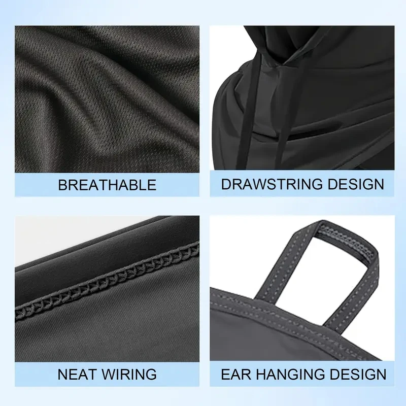 360 Degree Lightweight Cooling Hood Sun Protection Shroud Mask, for Outdoor Activities, Fishing, Surfing, Swimming, 4