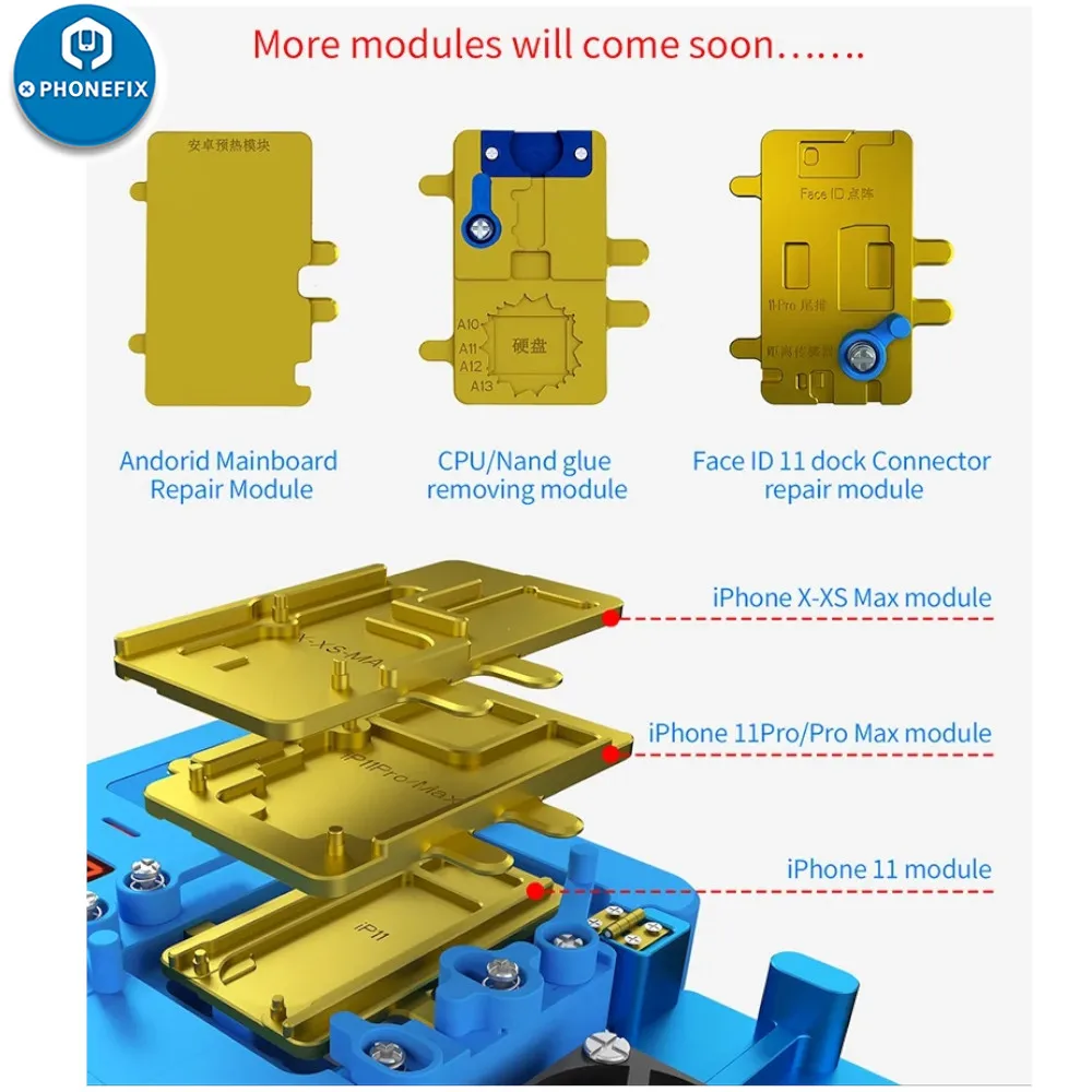 JC iHeater Face ID Pre-heating Station Heating Plate for iPhone X-11/12/13Pro Max Motherboard Preheating Separating Desoldering