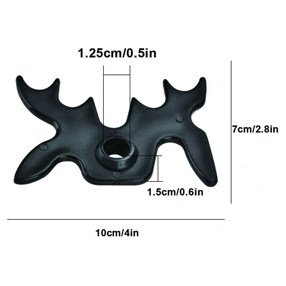 Billiards Cue Rack Bridge Head Cross Antlers Rod Holder Snooker Pool Plastic Staghorn Shape 2 Color billiard cue rack