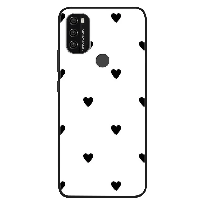 Silicone Cute Cats Painted Soft Black Cover
