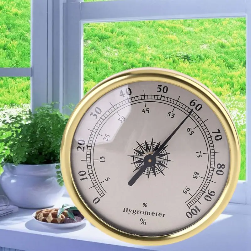 72mm Round Hygrometer Humidity Meter Gauge Ring Surface No battery needed temperature humidity meter air thermohygrometer