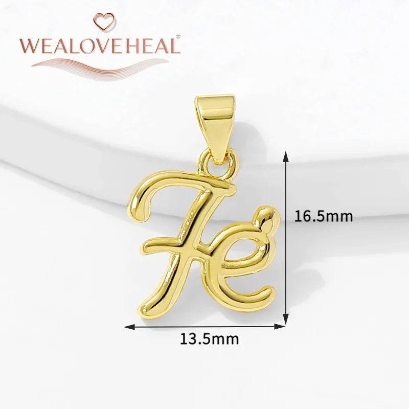 18K vergoldetes Messing Metall Zirkonia Sonne / Kreuz / Hufeisen / Chilischote / Flügel Anhänger Charms zur Schmuckherstellung – Detail 19