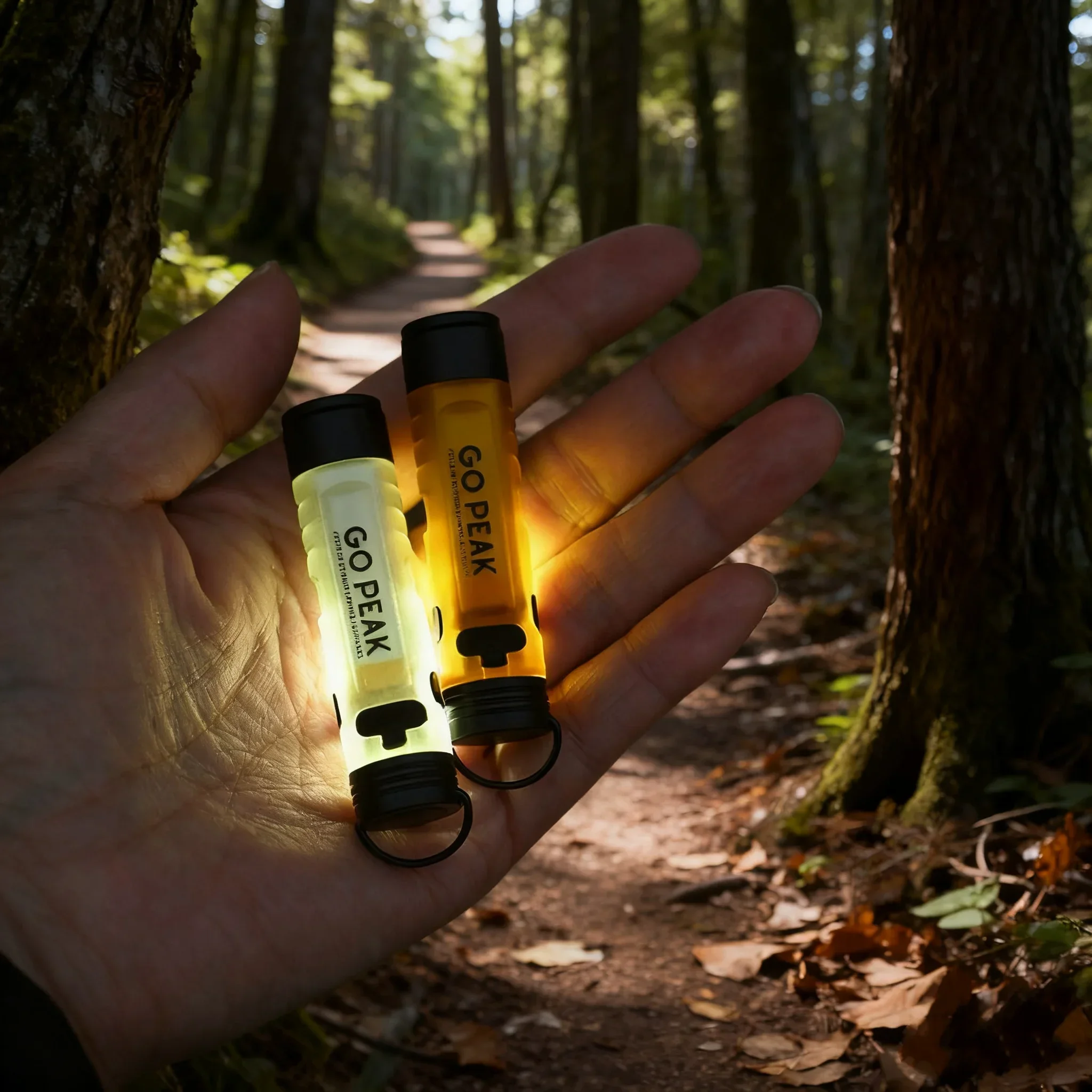 GOPEAK Outdoor Mini Pocket LED Flashlight USB Rechargeable Torch Keychain Clip Cap Light Long Endurance Emergency Hiking Camping