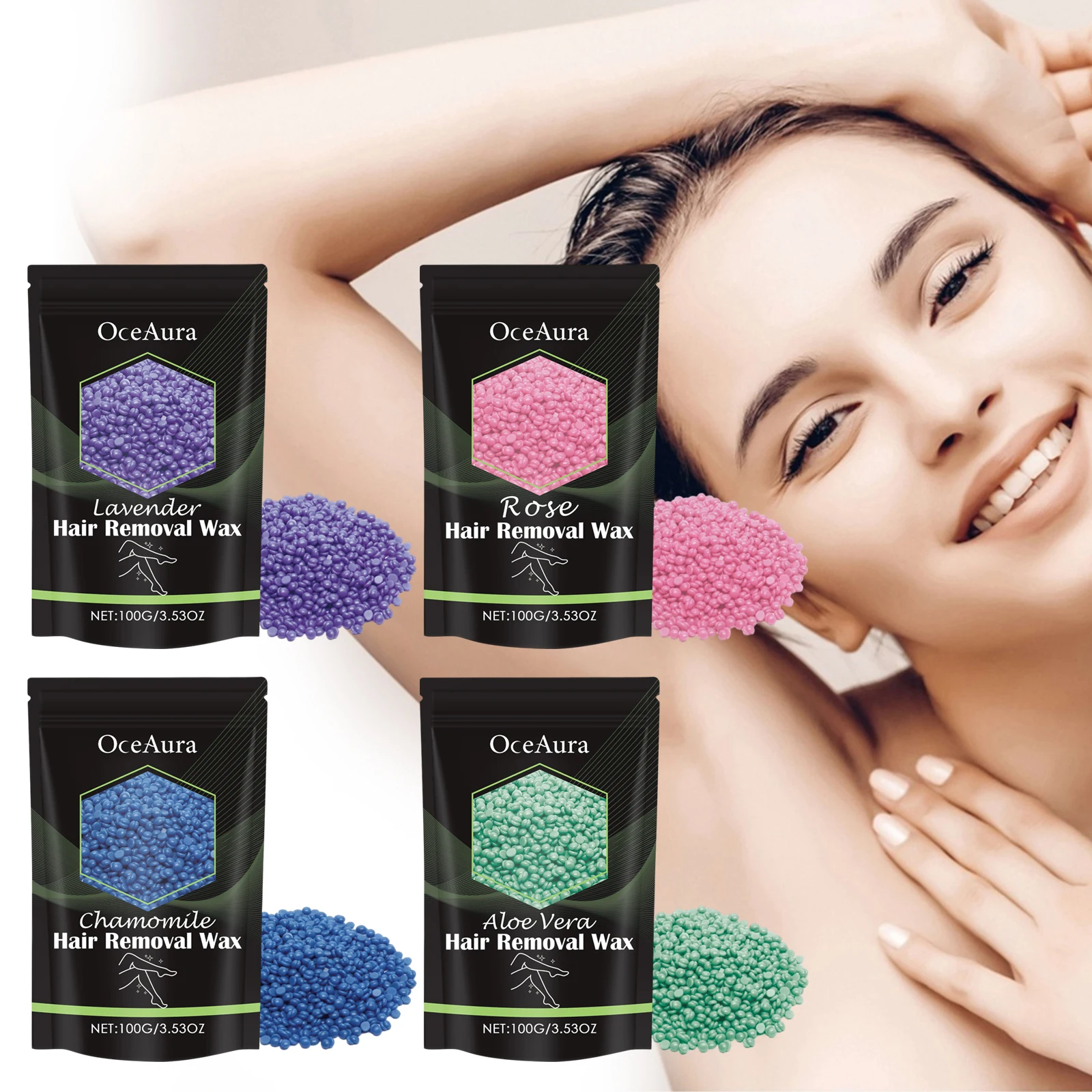 Hard Wax Beans For Hair Removal Body Bikini Face Leg Depilatory Hot Film Wax Beads Effective Professional Hair Removal Products 3
