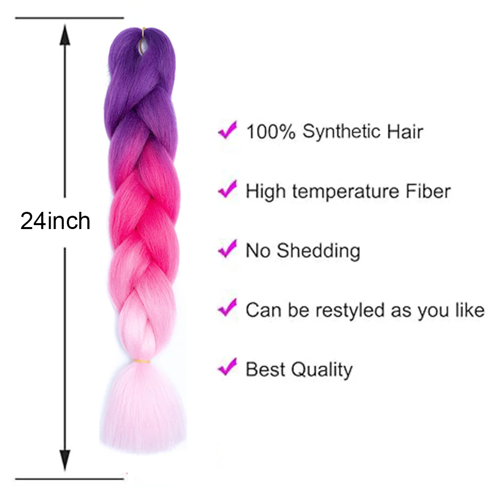DIY Jumbo Braiding Hair Extensions