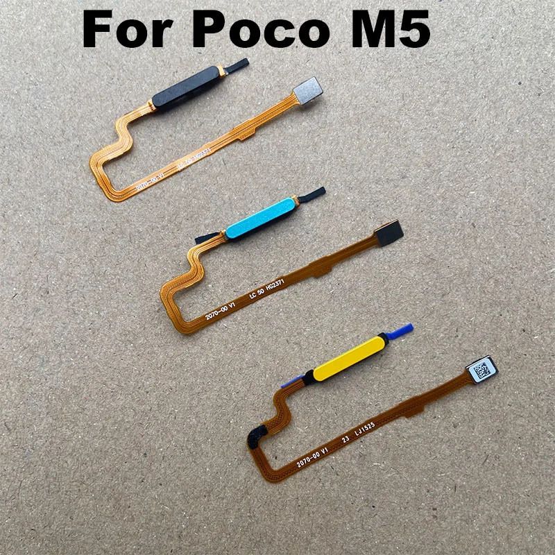 

Original New Fingerprint Sensor For Xiaomi Poco M5 Home Button Menu Touch ID Scanner Ribbon Connector Flex Cable