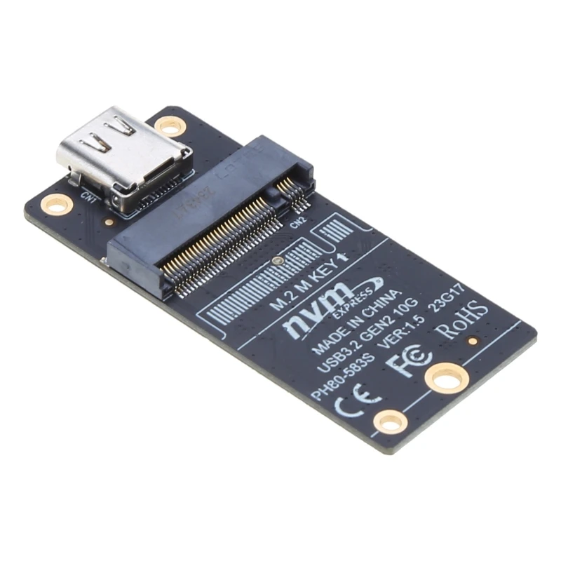 M.2-Type-C SSD 어댑터 SSD 보드 M.2-USB3.1 M.2 NVME SSD JMS583 용 10Gbps 어댑터 2230-2280 SSD Dropship