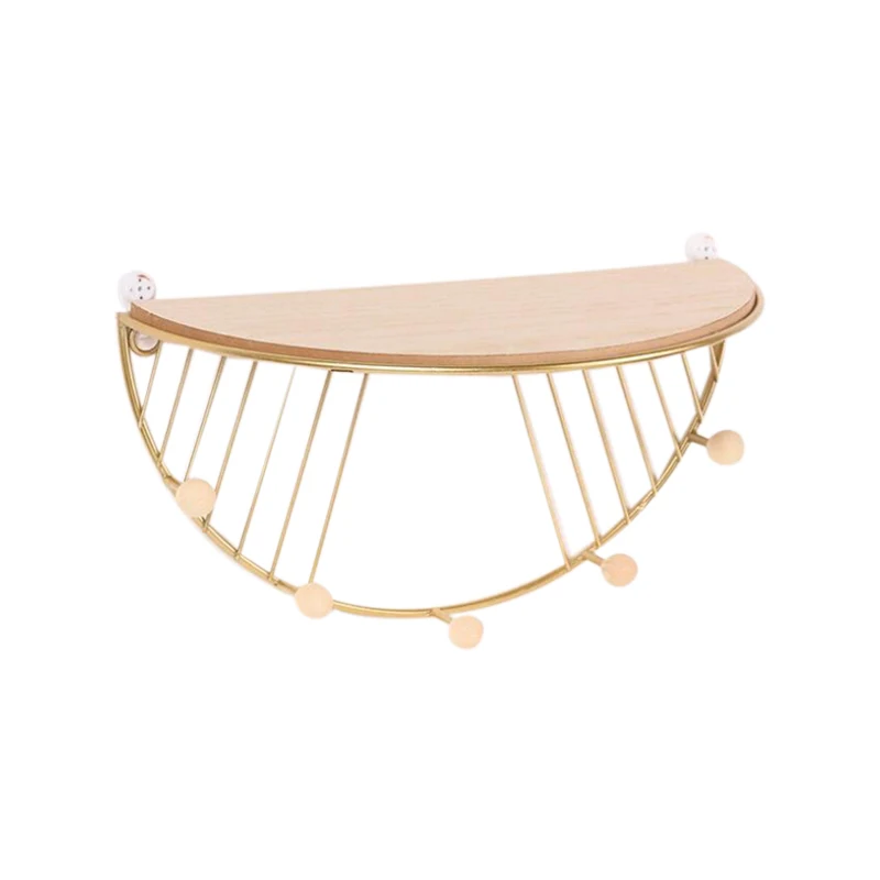 

Modern Simple Iron Hook Wall Shelf Home Decor Living Room Wall Shelves Decorative Nordic Creative Floating Shelf
