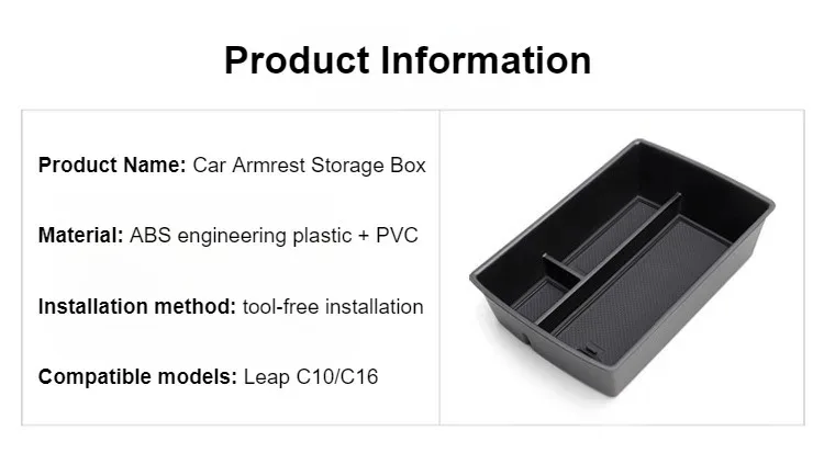 Für Leapmotor C10 2024-2026 Mittelkonsole Untere Aufbewahrungsbox Auto-Armlehnen-Organizer Ablagefach Auto-Innenausstattung Zubehör – Detail 24