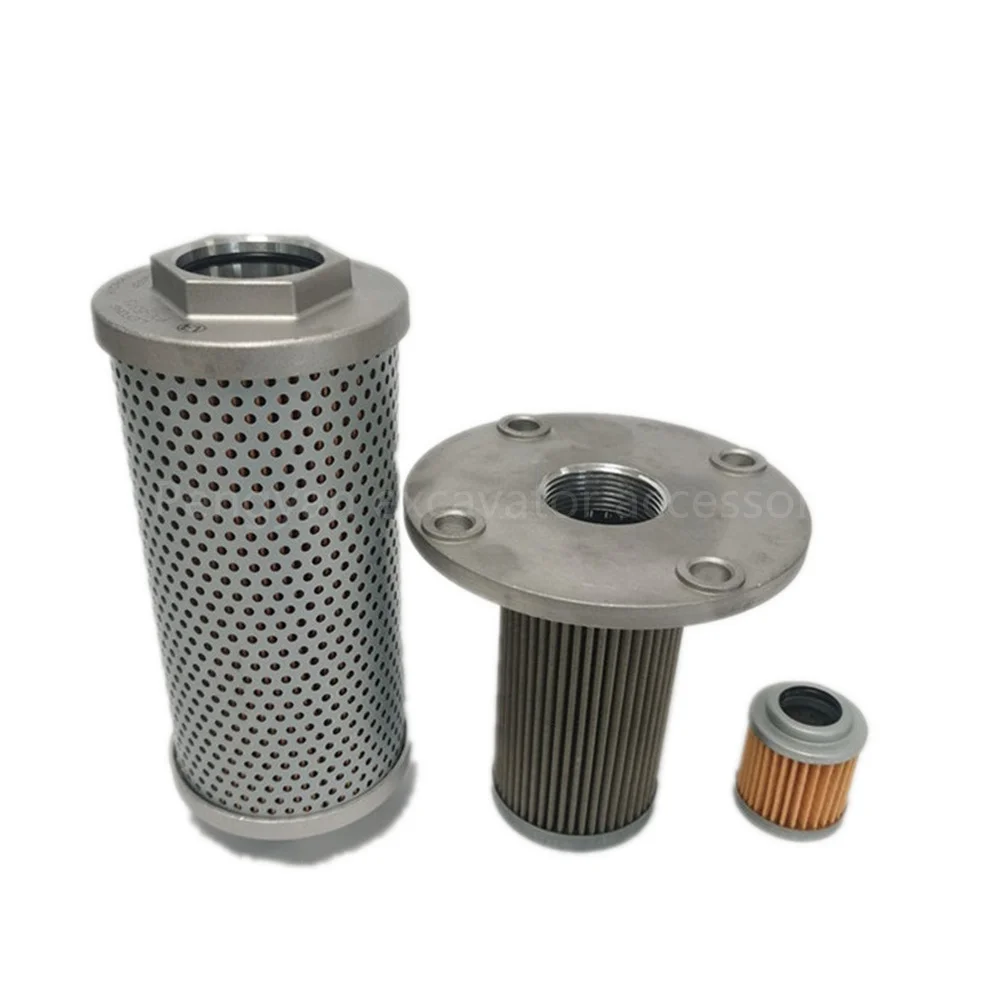 For Hitachi EX30 35-2 40-2 45-2 Hydraulic Filter Oil Return Oil Suction Inlet Pilot Filter Excavator Parts
