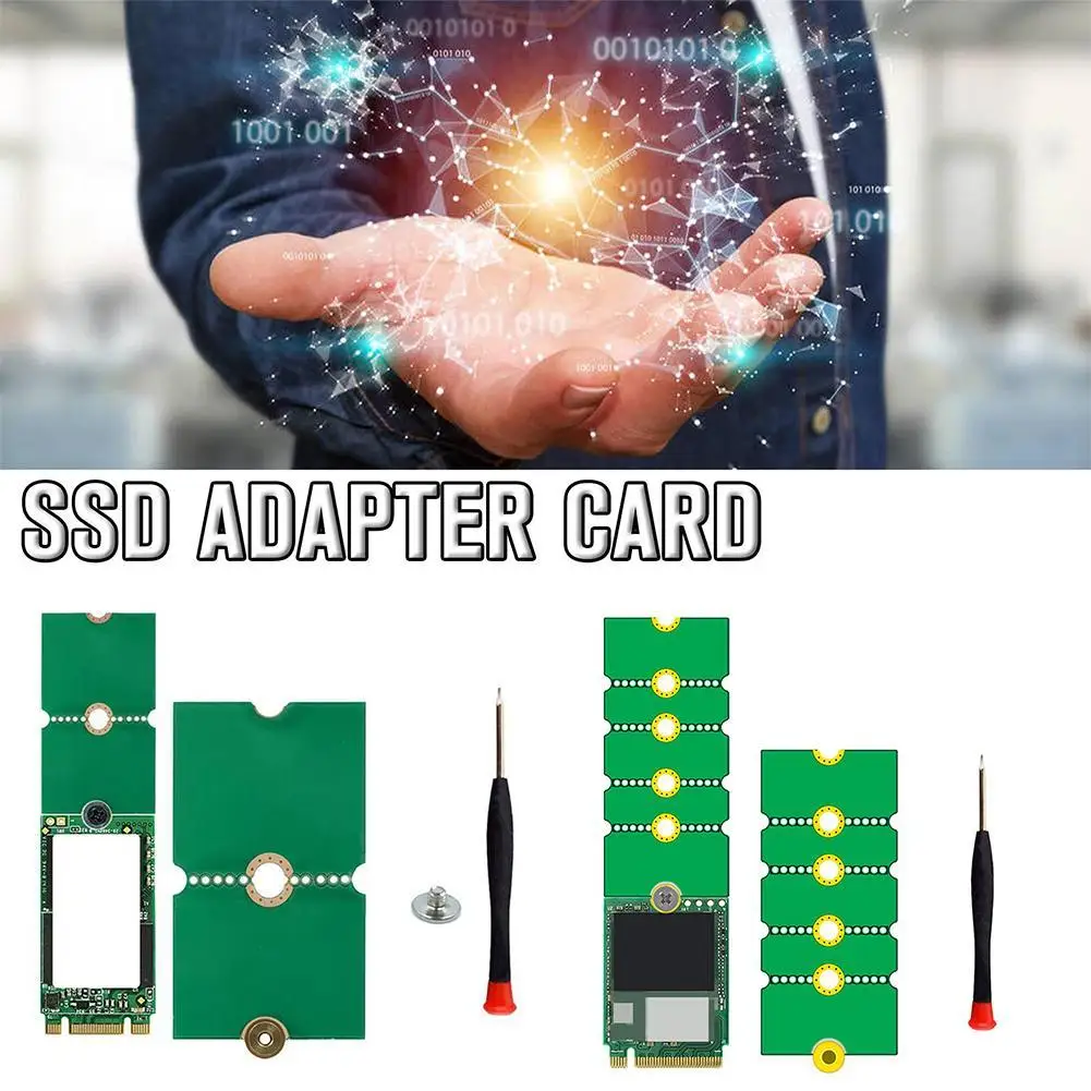 1Pcs NGFF M.2 SSD Adapter Card 2242 To 2280 2230 To 2280 Transfer Card Adapter Expansion Rack Board Riser Convert