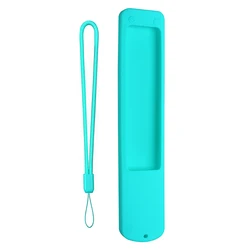 Silicone Anti - Slip TV Remote Protective Cover with Lanyard (Retro green)