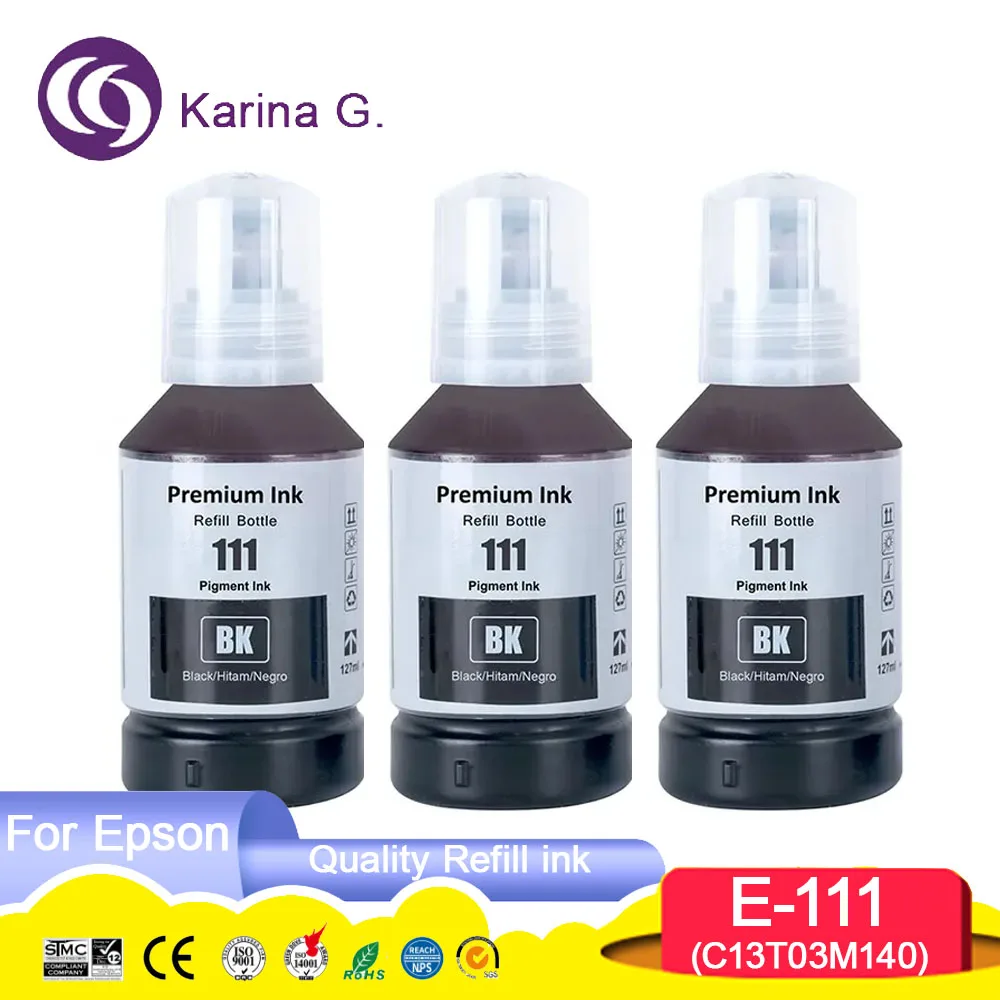 

111 C13T03M140 T03M совместимые чернила для Epson EcoTank ET-M1100/M1120/M1140/M1170/M1180/M2120/M2140/M2170/M3140/M3170/M3180