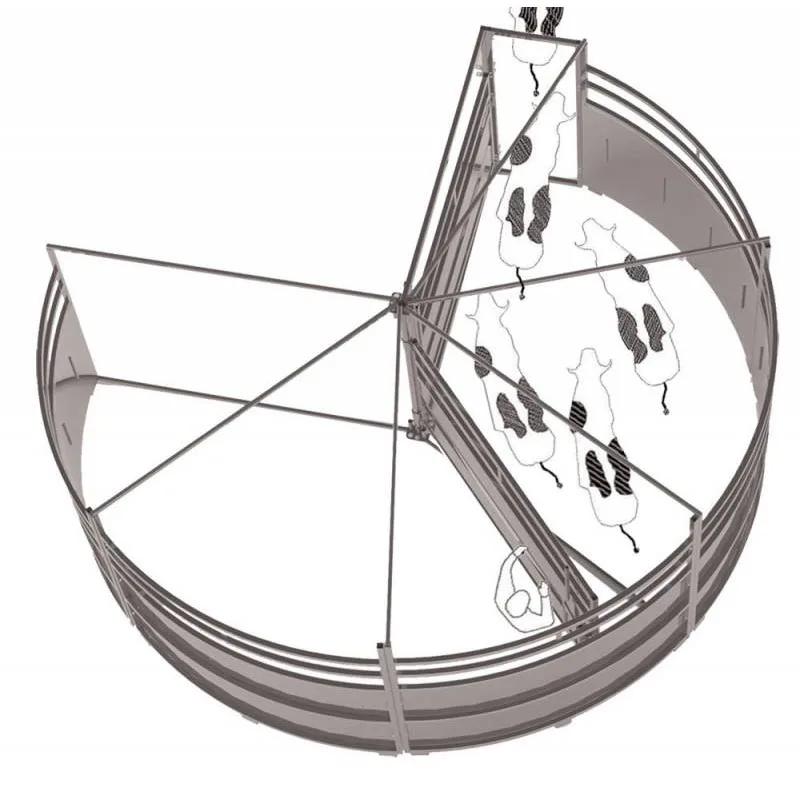 Kit Di Forza Del Bestiame Cieco Dell'Iarda Del Recinto Dell'Iarda Del Cavallo Del Pannello Del Bestiame Round Yard G Force