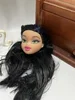 1/6 jointed Big  Colorful Hair Doll Big Head Original DIY Accessories Purple White Hair body beizi bartz 6