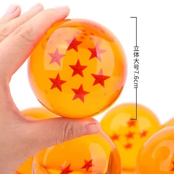 Dragon Ball Z Crystal Ball Anime Figure 1 2 3 4 5 6 7 Star Shenron Wish Balls Cosplay Props Collectible Desktop Decoration Toys