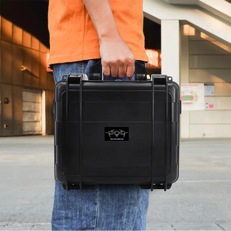 Portable Carrying Case ABS Waterproof Explosion-proof Box Hard Suitcase for DJI Mini 2/Mavic Air 2/Air 2S Drone Accessories Box