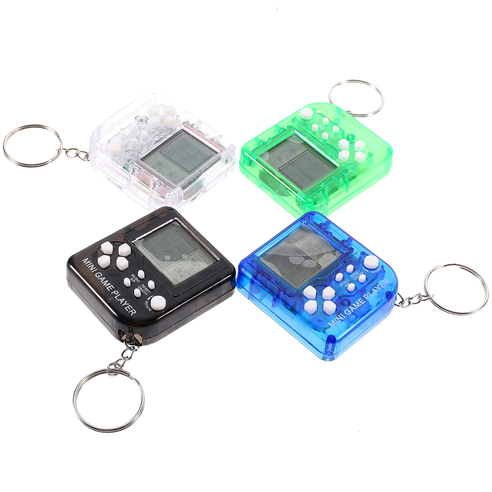 

4pcs Video Game Birthday Party Favors Keychains Small Classic Game Keychain