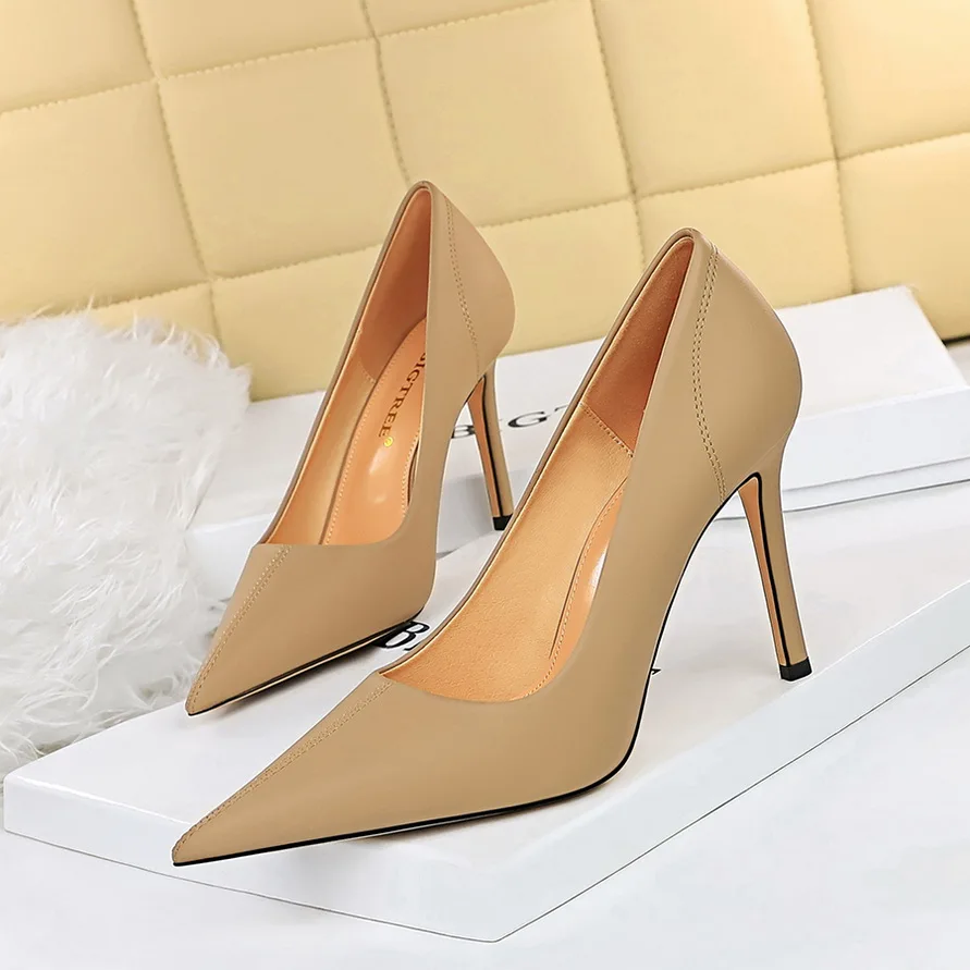 New Pattern Fashion Dress Shoes Women Wedding Party Quality Leather 80MM High  Heel Flat Shoe Business Formal Loafer Social Chunky With Original Box From  87,81 € | DHgate