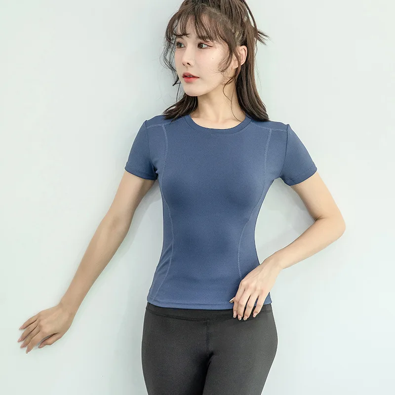 Women Yoga Top Seamless Sport T Shirts Fitness Clothes Short Sleeve Shirt Gym Running Active Wear yoga top,sports t shirt,yoga shirt,sports shirt