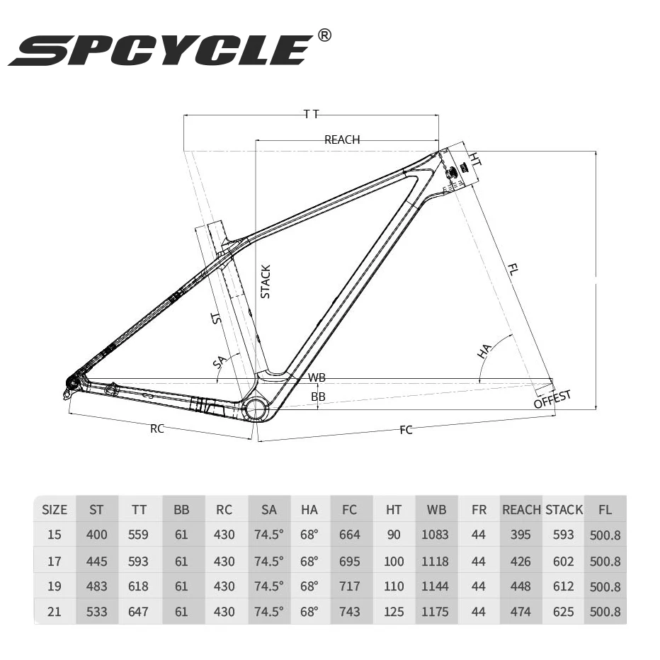 Spcycle 29er T1000 Carbon Mountain Bike Frame 148x12mm Boost BB92 UDH Hanger Hardtail 29er MTB Carbon Frame bicycle parts bicycle frame