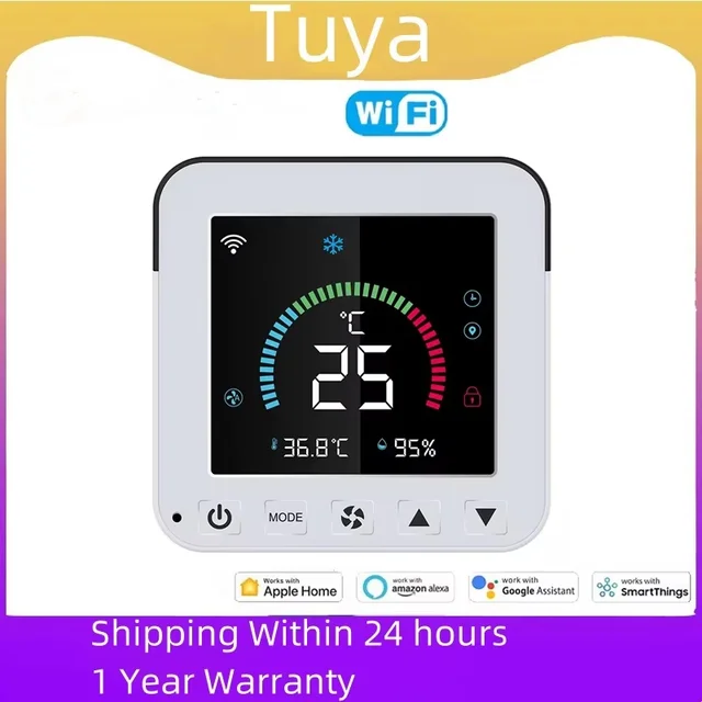 Tuya WiFi Smart Air Conditioner Controller Temperature Humidity Infrared USB Controller LCD Touch Screen for Google Home Alexa