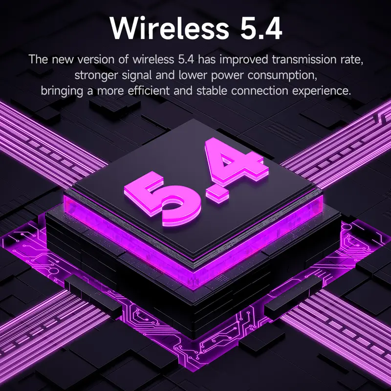HOCO EW72/EW79 Wireless ANC Noise Reduction Music Game Earohones Stereo Earbuds Touch Control Charging Box - Image 3