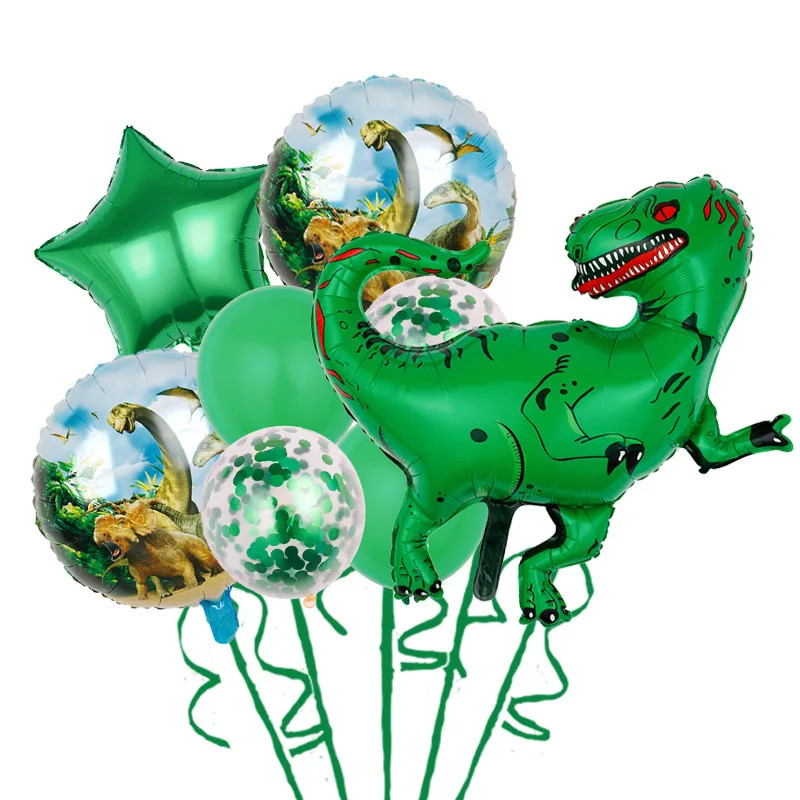 Kit De Decoración Dinosaurios Para Fiesta - 60 Piezas Con Platos Y Servilletas
