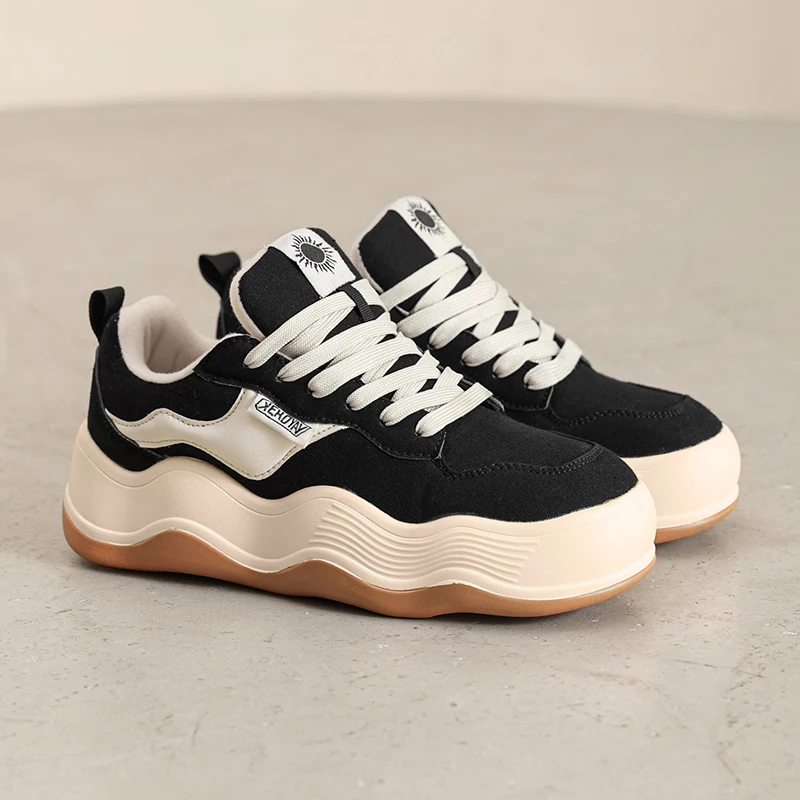 

2023 New Men Sneakers Platform Vulcanized Shoes Thick Sole Casual Shoes Trend Chunky Sneakers Women Walking Shoes