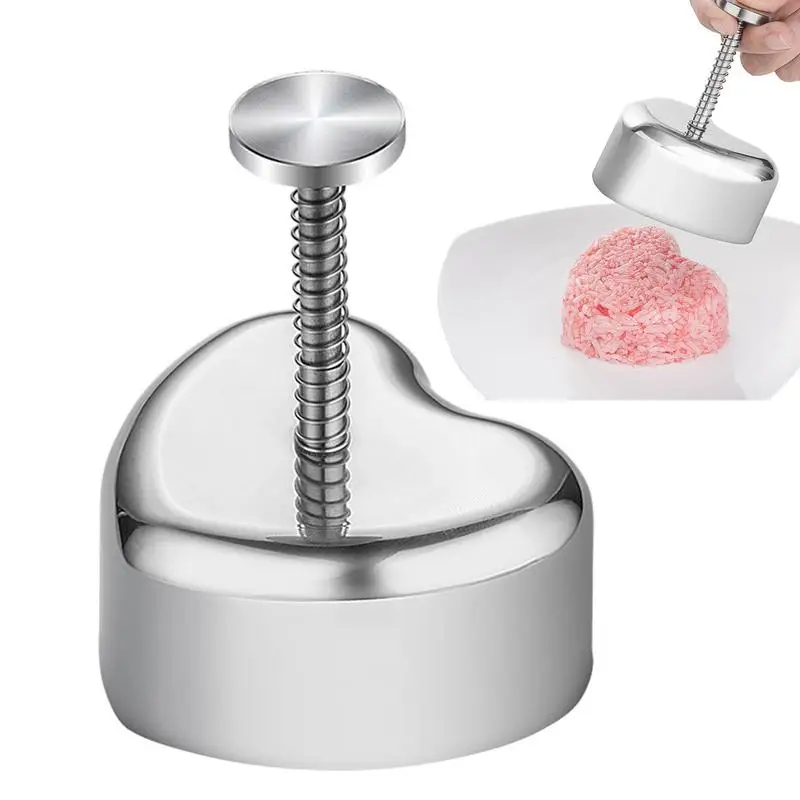 

Stainless Steel Rice Ball Maker Heart-shaped Easy-to-Release Rice Ball Molds Onigiri Mold Maker Press Rice Ball Maker For