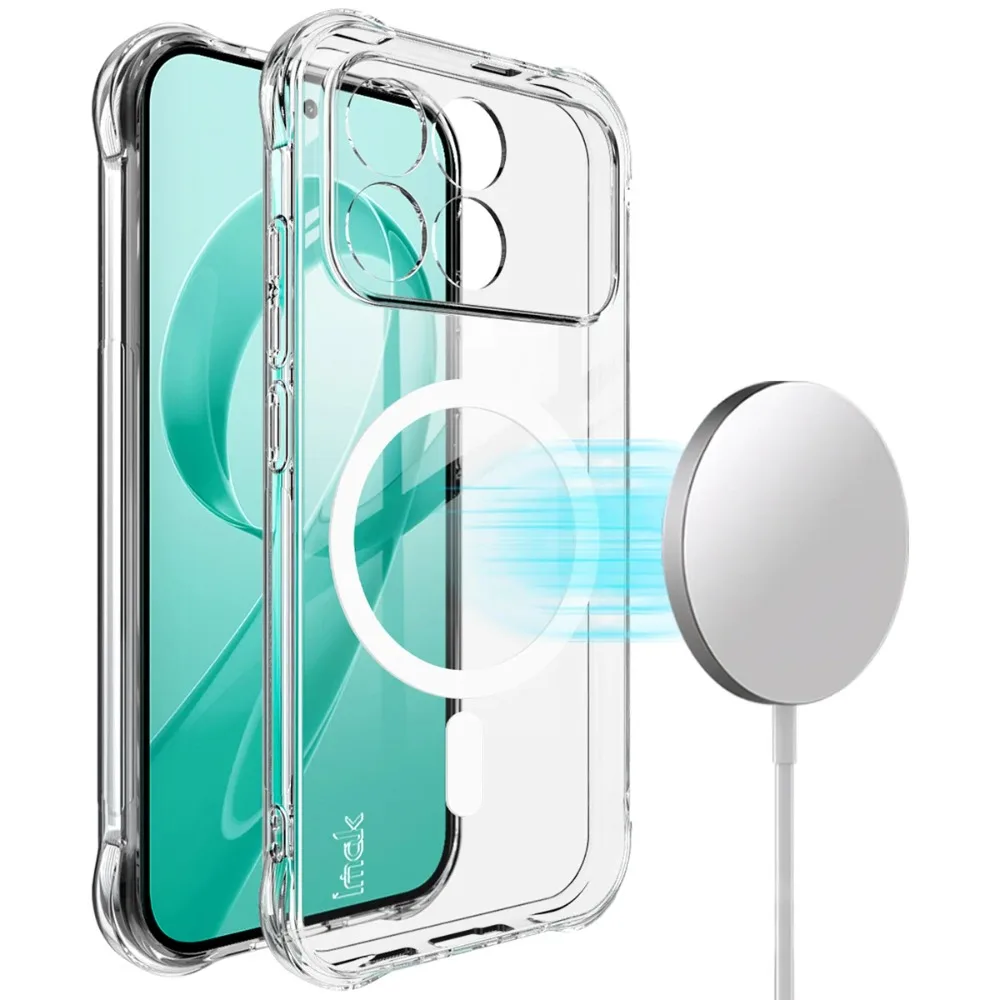 Magnetic Soft Transparent Phone Case with Magsafe - Crystal Clear Protective Cover