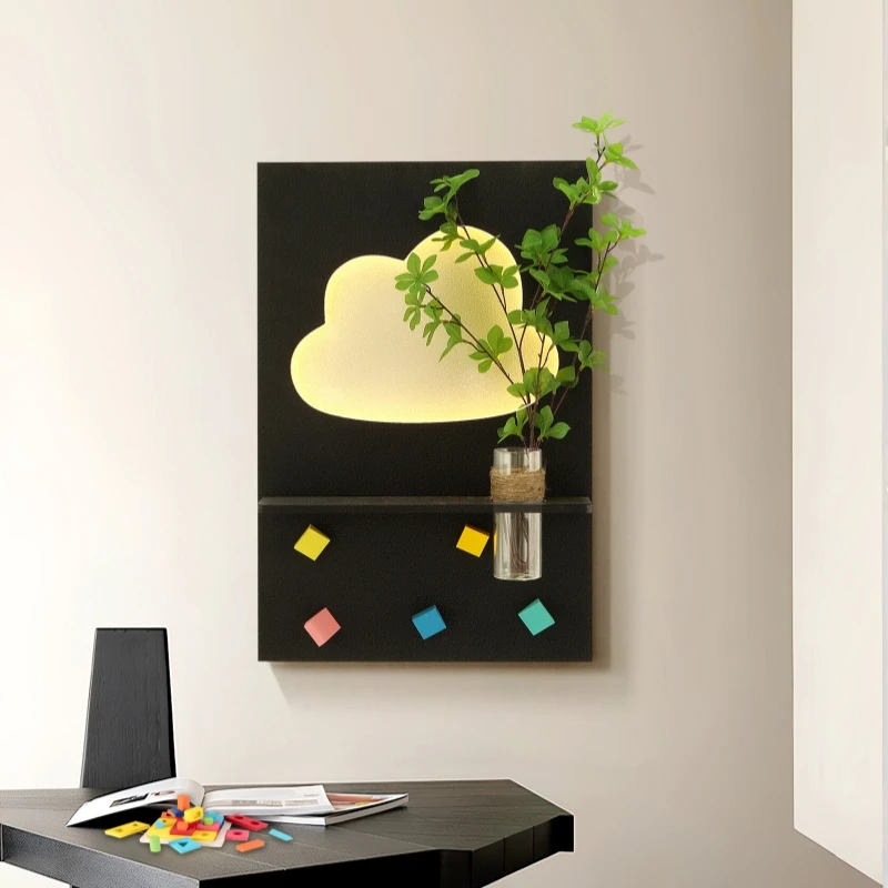 Modern LED Wall Light For Living Room Background Study Interior Home Decoration Art Lustre Vase Mural Lamp Black Sconces Fixture - 3