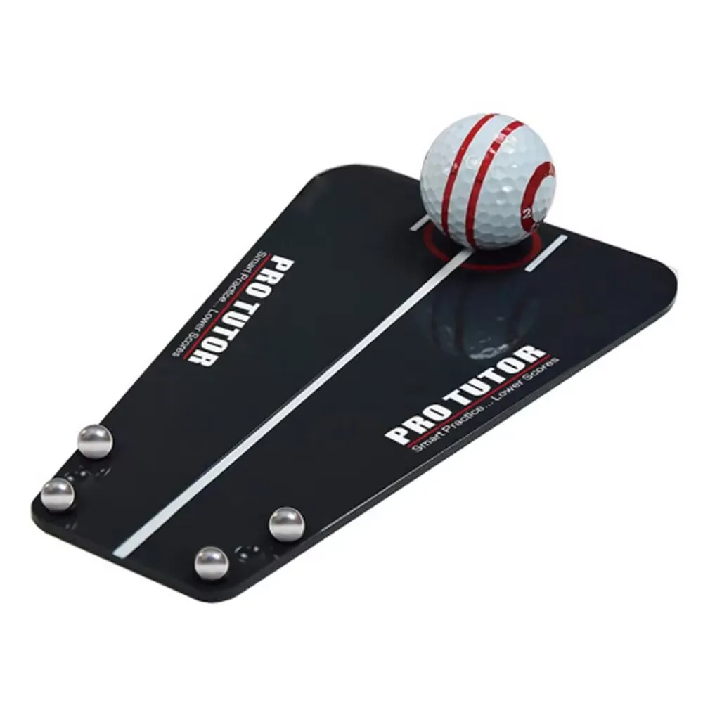 Portable acrylic golf practice tutor putting mirror training tools for beginners children adults golf training assistant Golf Pu