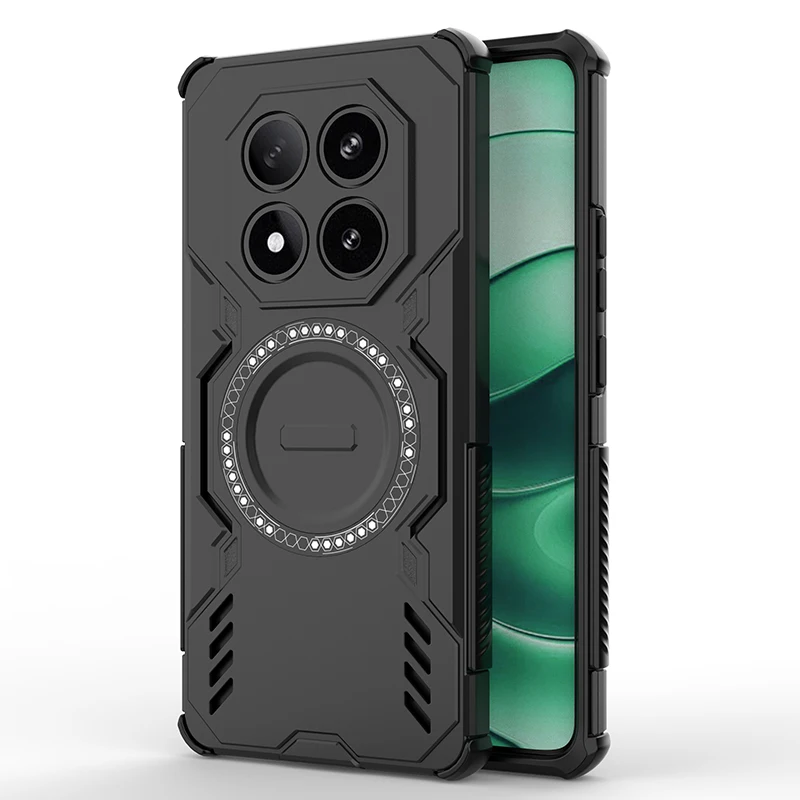 Enhanced Armor Shockproof Magnetic Holder Phone Case Cover