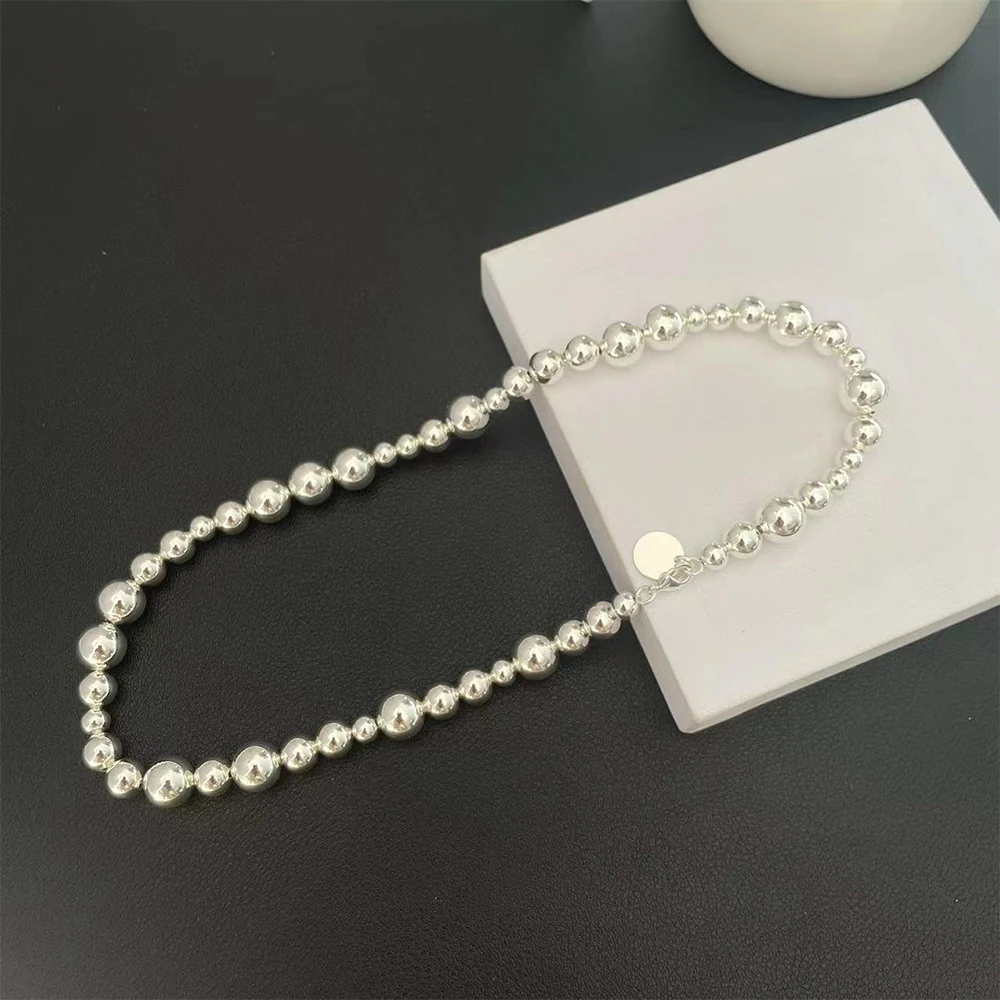

To Renins New Fashion Silver Irregular Sphere Necklace For Women Exquisite Gift Vintage Party High Quality Jewelry Free Shipping