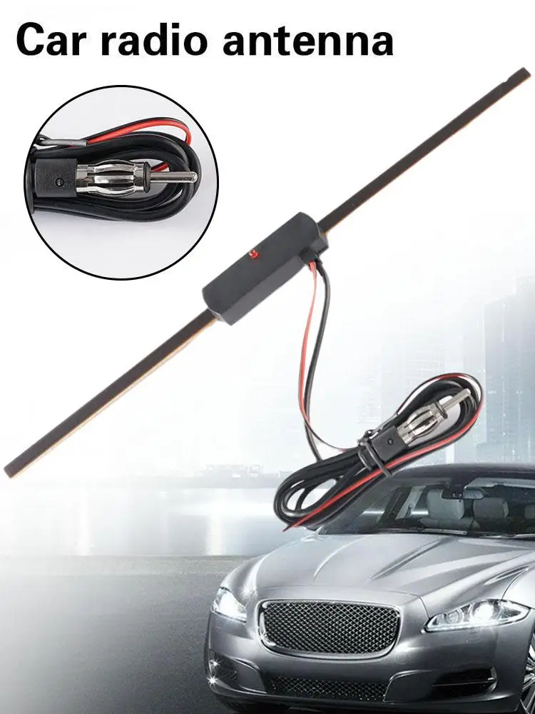 Universal Car Windshield Am Fm Radio Antenna Signal Amplifier Booster