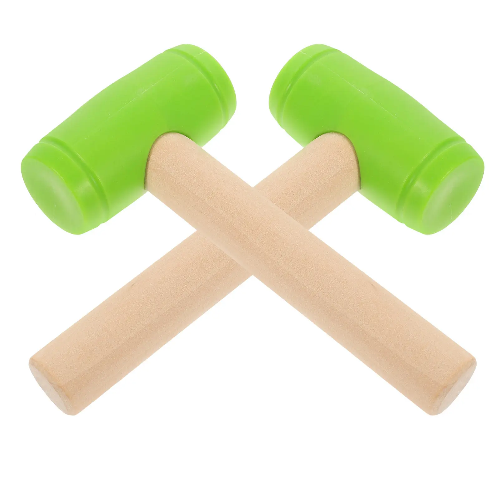 2Pcs 어린이용 망치 두드리기 도구 안전하고 내구성이 뛰어난 경량 휴대가 간편한 그립 강화 손과 눈의 협응력 향상