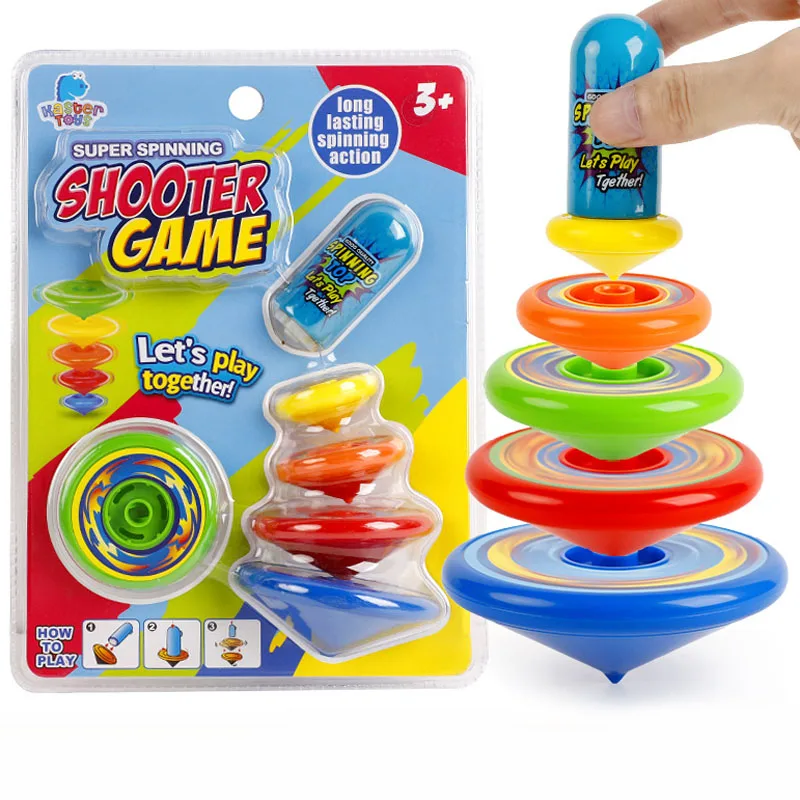 Rotary Gyro Supper Spinning Shooter Game Long Lasting Spinning Top