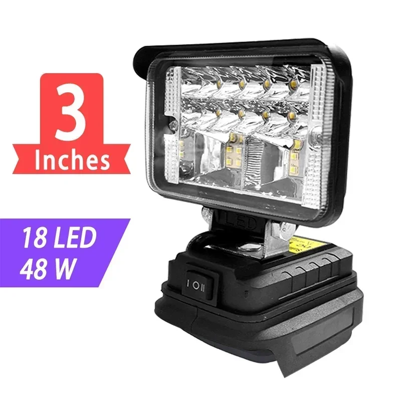 Portable LED Work Light For Makita 3/4/5/8inch Battery Light Outdoor Camping Repairing Emergency Lighting Without Batteries portable work lights portable work light