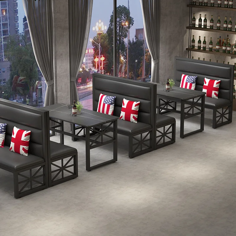 

C0281 промышленный ветровой барный стол и стул, комбинированный Цин-бар, барбекю, ресторан, 6-местный стол, обеденный стол, паб, ретро карты