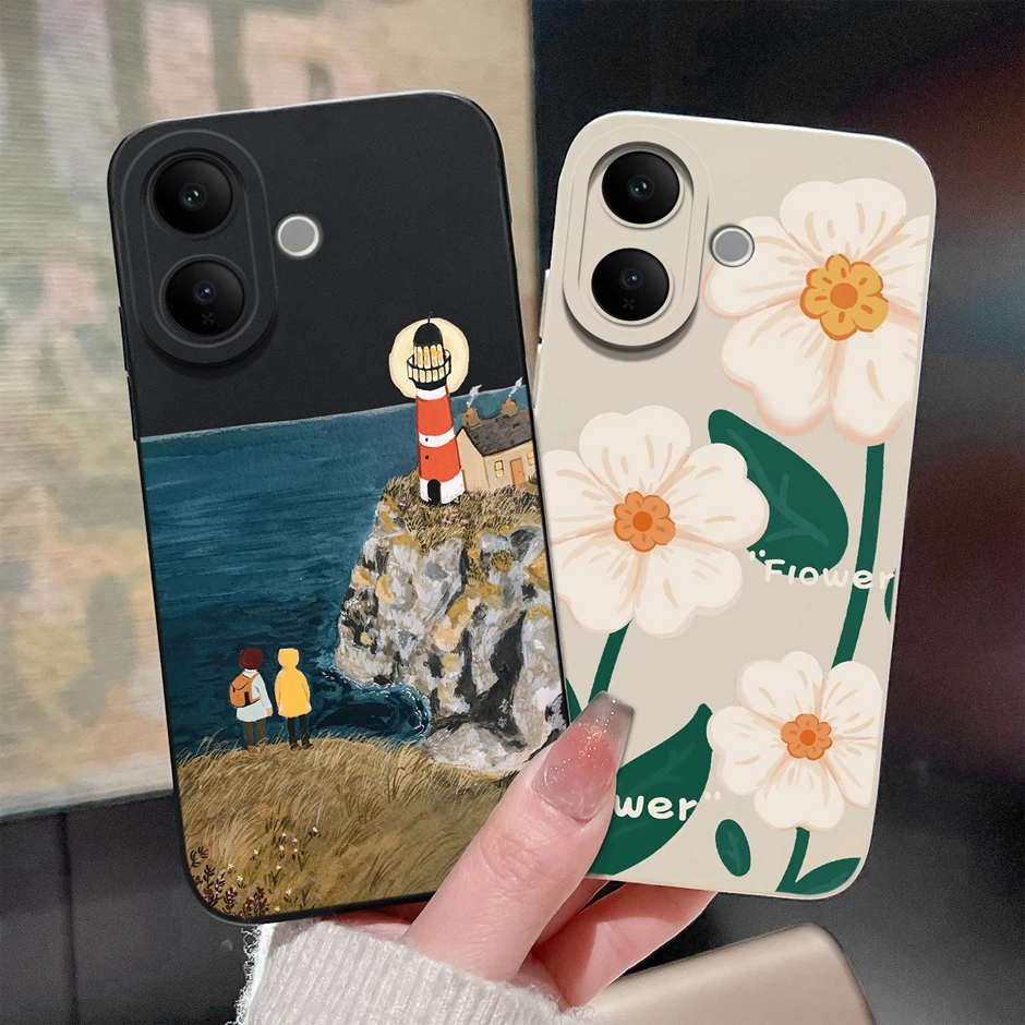 Cute Cartoon Kitten Heart Drop-Resistant Anti-Scratch Phone Cover