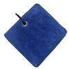 Microfiber Golf Towel 40X40cm Golf Towel Hook and Loop Fastener The Convenient Golf Cleaning Towel Black Grey Blue White New 5