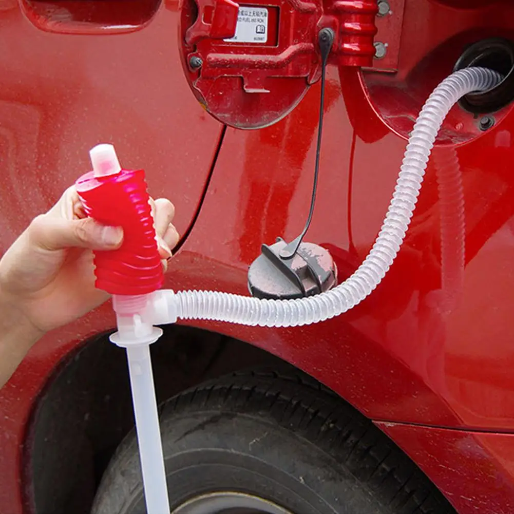 Portable Manual Siphon Suction Water Chemical Liquid Pump Car Truck Fuel Syphon Oil Diesel Transfer Sucker Hand Pump